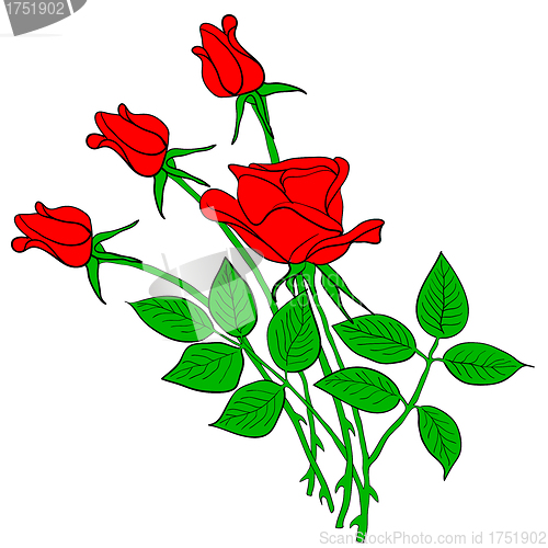 Image of tattoo rose flower