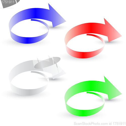 Image of Origami arrow paper,  vector illustration.