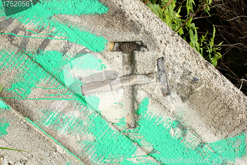 Image of sign of mine entrance