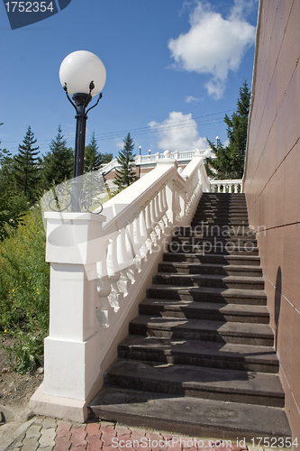 Image of Ladder with a lantern.