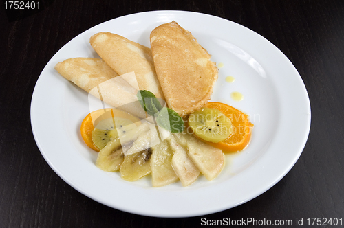 Image of Pancakes with fruit.