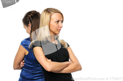 Image of Two young attractive women standing