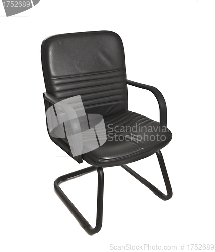 Image of black office chair with wheels