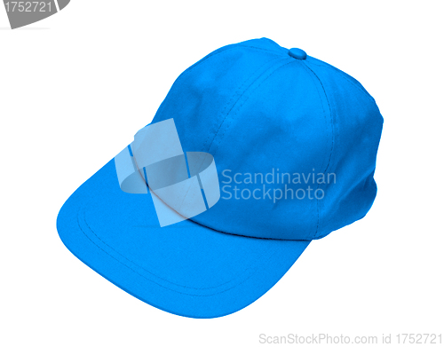 Image of Blue cap isolated on white