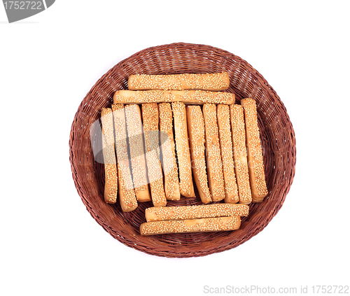 Image of baking sticks in basket
