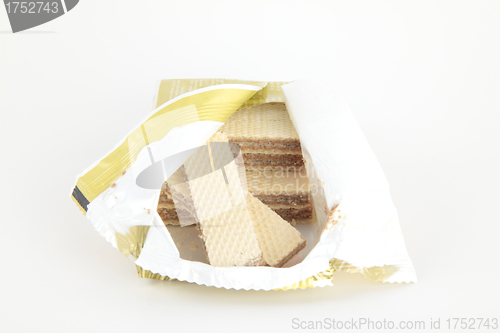 Image of Wafers are isolated on a white background.