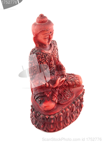 Image of Red budha statue