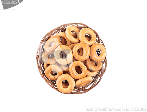 Image of small bagels in basket