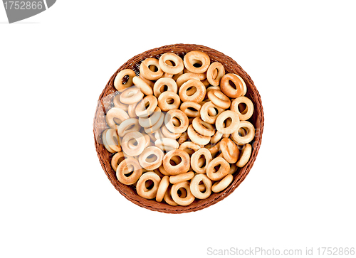 Image of small bagels in basket