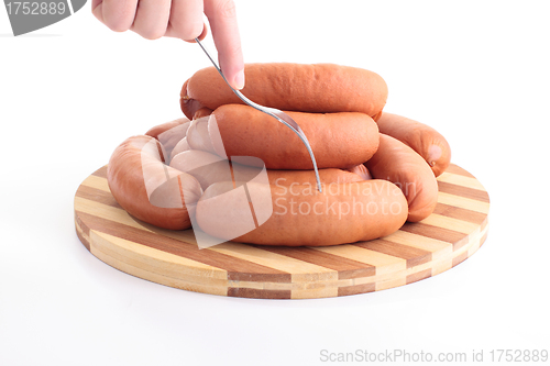 Image of meat delicatessen on the board
