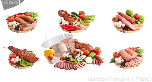 Image of sausages in coposition with vegetables