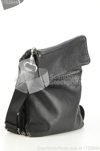 Image of black leather bag