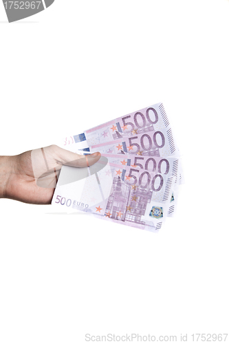 Image of hand golding euro