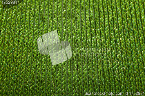 Image of green carpet close up