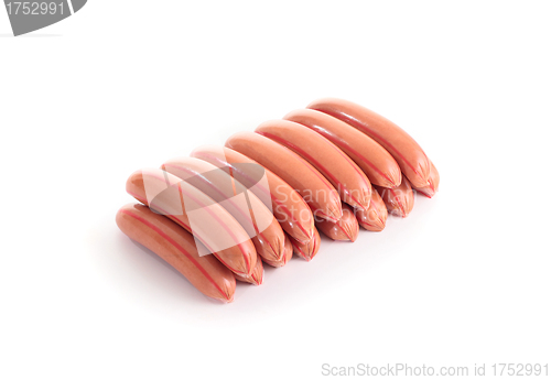 Image of sausages isolated