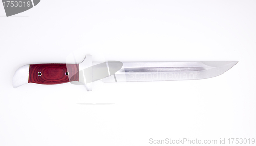 Image of hunter combat hand made knife isolated