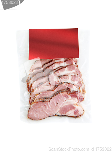 Image of sliced meat packaged