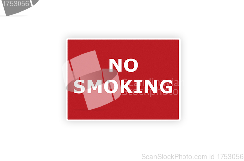 Image of no smoking sigh isolated on the white