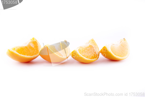 Image of orange slice isolated