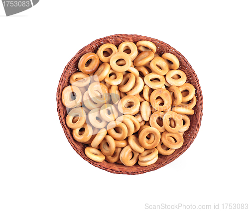 Image of small bagels in basket
