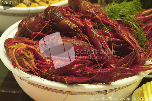 Image of Bowl of crayfish