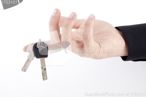 Image of hand with keys