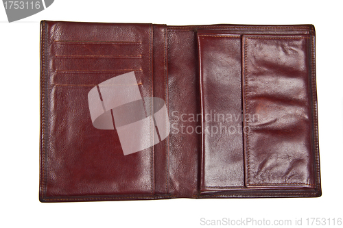 Image of brown leather purse