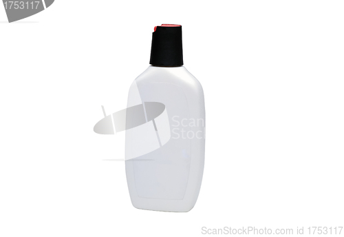 Image of Shampoo bottle on the white backgrounds