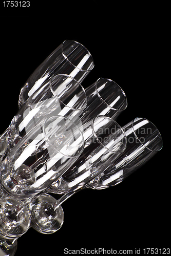 Image of empty glasses of champagne