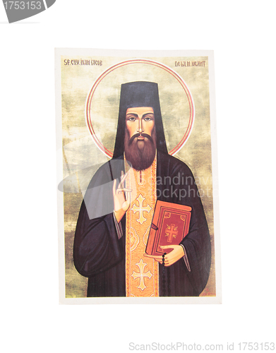 Image of religious icon painted on paper