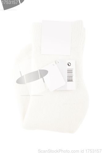 Image of White new winter socks
