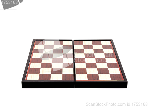 Image of Checkered board on white
