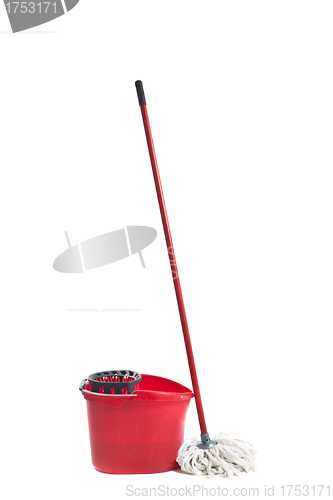 Image of Cleaning mop isolated