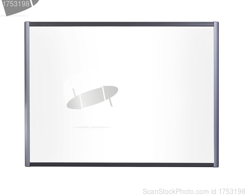 Image of blank board, isolated on white background