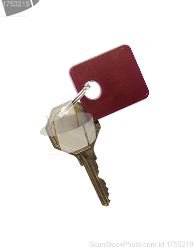 Image of House key isolated on the white