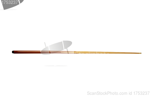 Image of Pool  cue isolated on the white