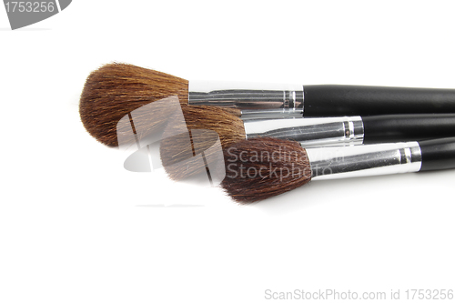 Image of Cosmetic brushes isolated on white background
