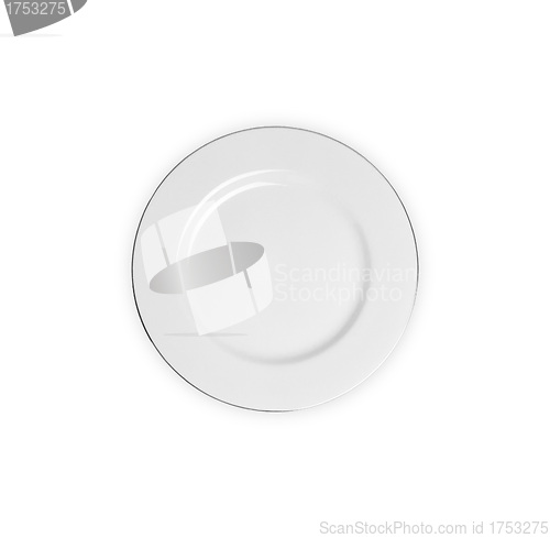 Image of Plate isolated on the white background