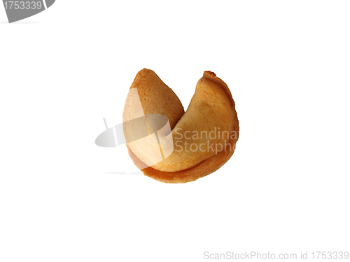 Image of fortune cookie isolated on white background