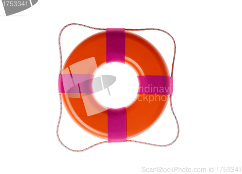 Image of lifebuoy isolated on the white background