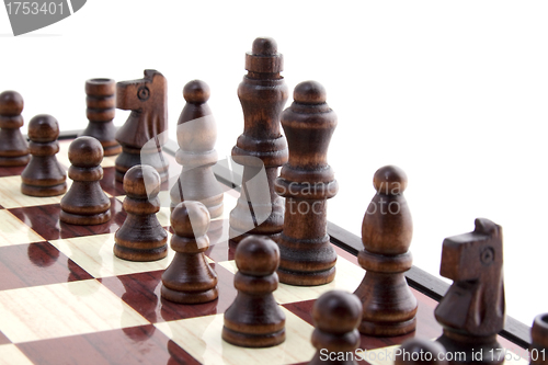 Image of pieces on chess board