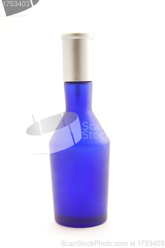 Image of Blue bottle isolated on white background