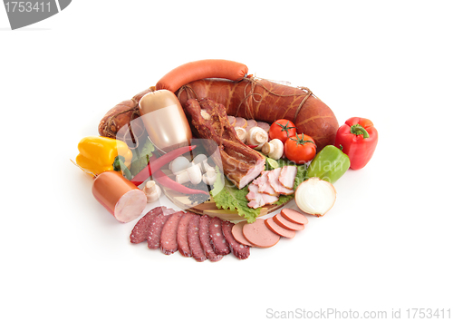 Image of A composition of meat and vegetables