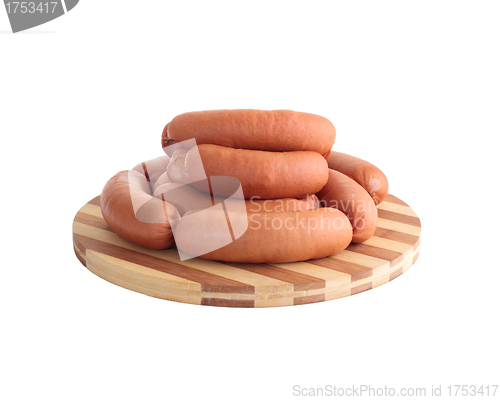 Image of meat delicatessen on the board