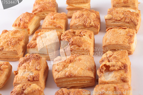 Image of buns close up isolated in white