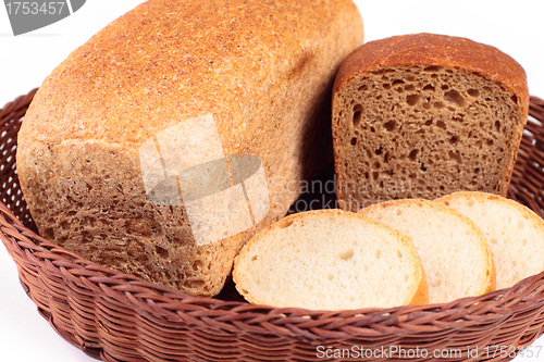 Image of various sliced bread in poket