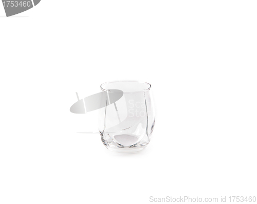 Image of Empty glass isolated on a white