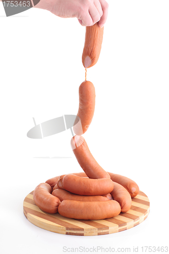 Image of Sausages in hands