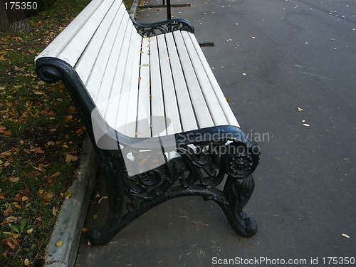 Image of White bench