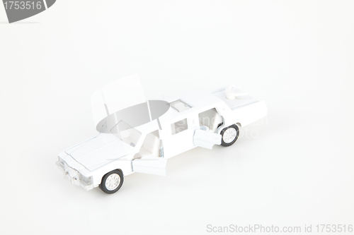 Image of White luxury auto model